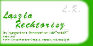 laszlo rechtorisz business card